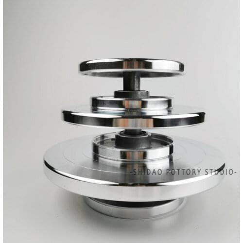 HQ DIY Clay Sculpture Pottery Swivel Plate Aluminium Lazy Susan Turntable Quiet Smooth Bearing Solid Double Side Working Table