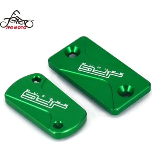 CNC Motorcycle Front Rear Brake Fluid Reservoir Cap Cover For Kawasaki KX125 KX250 KX250F KX450F KLX300R KLX450R KX 250F 450F