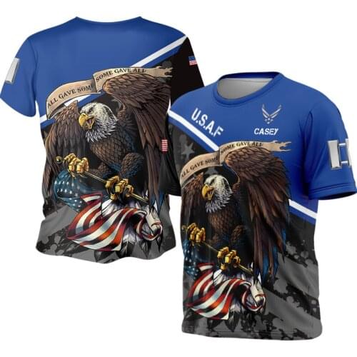 Hot new rugby 3D printing sports Harajuku mens T-shirt street O-neck fashion mens and womens casual wear