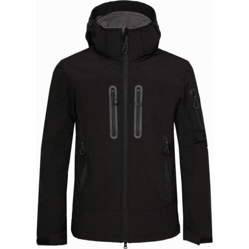 Mens Outdoor Camping Hiking Jacket windstopper softshell coat fleece Lined thermal outwear Mountaineering climbing windbreaker
