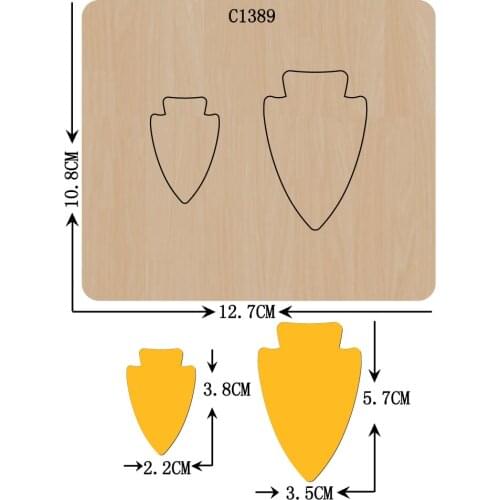 New Earrings, pendant Wooden die Scrapbooking C-1389 Cutting Dies Multiple sizes