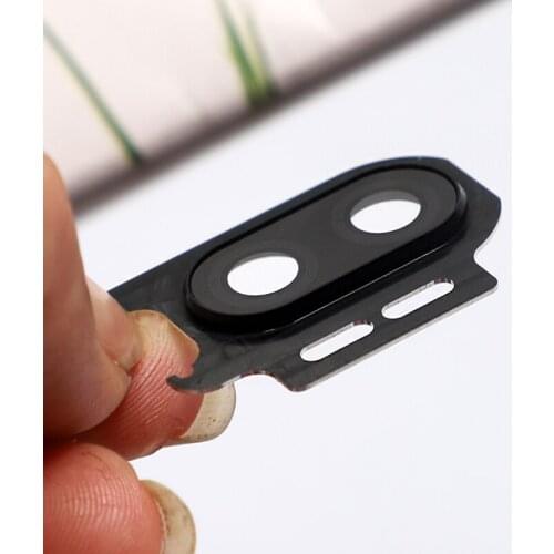 Oneplus6T For Oneplus 6T One Plus Camera Lens Glass With Frame Holder Repair Rear Housing Cover Replacement Parts