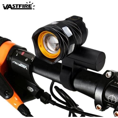 Rechargeable 1200 LM XML T6 USB LED ZOOM Front Bike Bicycle Light Lamp Headlamp Headlight Rear Light Built-in Battery