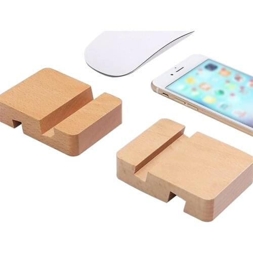 Phone Slot Wood Bracket Made Of Natural Wood Pure Wood Tablet Stand For IPhone Xiaomi Huawei Desk Cell Phone Holder Stand