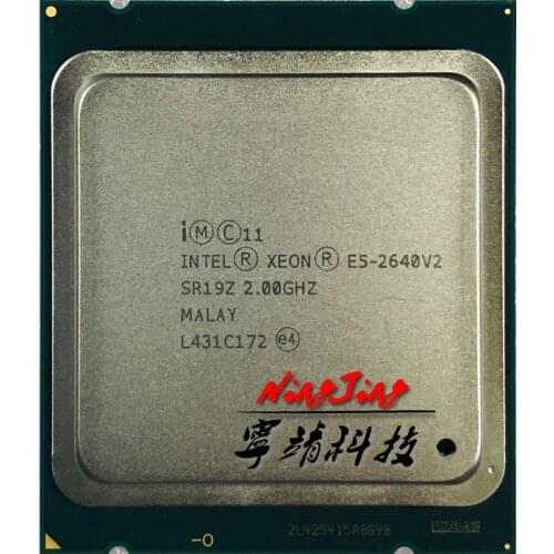 Intel Xeon E5-2640v2 E5 2640v2 E5 2640 v2 2.0 GHz Eight-Core Sixteen-Thread CPU Processor 20M 95W LGA 2011