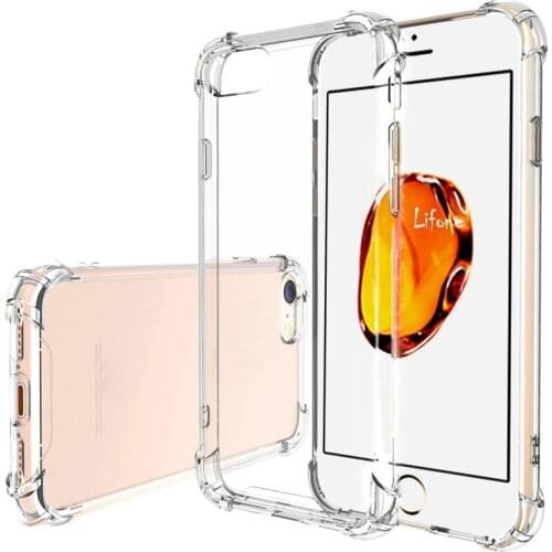Transparent Soft Tpu Cases Case For Iphone 7 Silicone Case Iphone 8 Plus Case Iphone 7 Plus Full Cover Crystal Clear For Apple