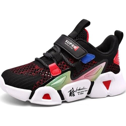 Boys Net Shoes Single Net Shoes Mesh Breathable Soft Sole Sneakers Big Kids Casual Shoes