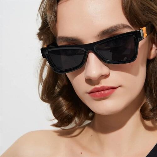 Retro Sunglasses Womens 2019 Cat Eyes Luxury Brand Designer Sunglasses Retro Rectangular Ladies Sunglasses Black Glasses