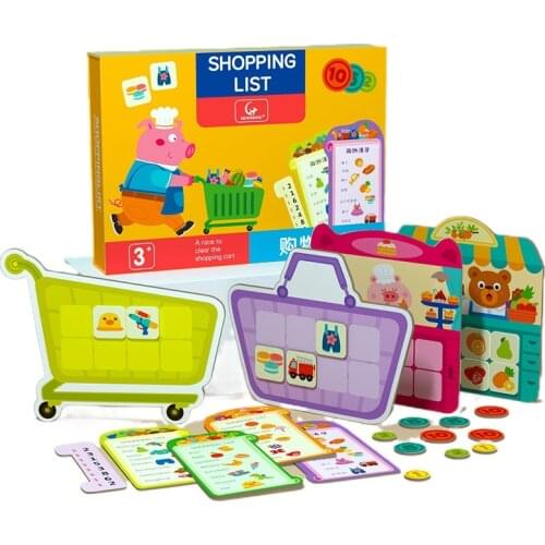 Shopping List Game Montessori Benefits Zhi Early Education Childrens Toys Preschool Financial Cognition Kids Baby Counting Toys