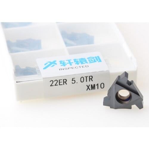 10PCS 22ER TR 22IR 4.0TR 5.0TR 6.0TR Tugsten Carbide Inserts Threading Blade CNC Plate Lathe Turning Tool