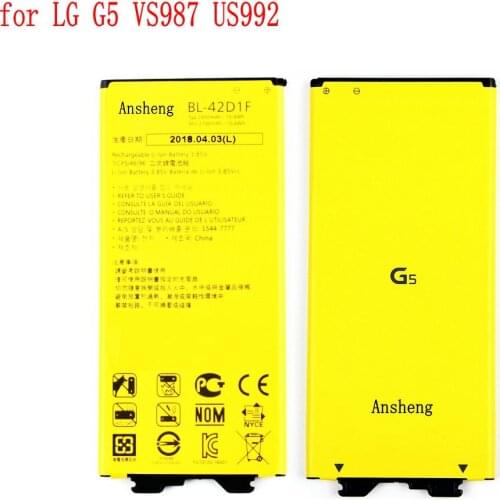 10pcs/Lot 100% NEW Original 2700mah BL-42D1F battery for LG G5 VS987 US992 H820 H850 H868 H860 Mobile Phone