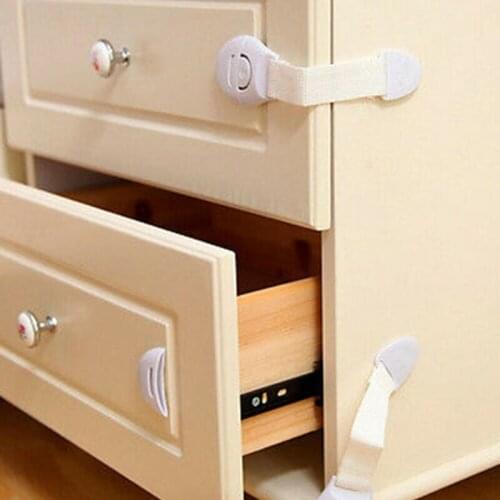 10Pcs Children Safety Security Protector Doorstop Guard Drawer Cupboard Lock H