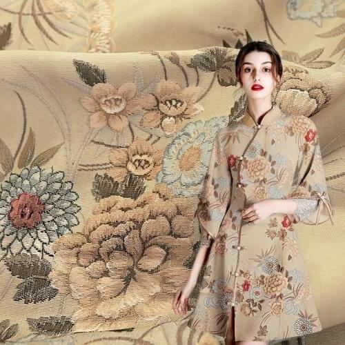 100% Polyester fabric jacquard cotton dress fabric sewing material for womens coat and dresses upholstery fabrics