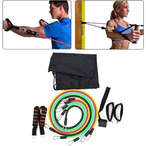 11pcs Pull Rope Exercises Resistance Bands Set Training Yoga Elastic Band Bands Fitness Dropshipping For Fitness Equipment C8S6