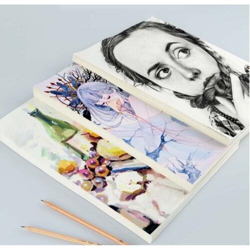 20sheets 160g Lead Paper Sketch Paper Sketchbook Art Drawing Watercolor Paper Gouache Drawing Paper