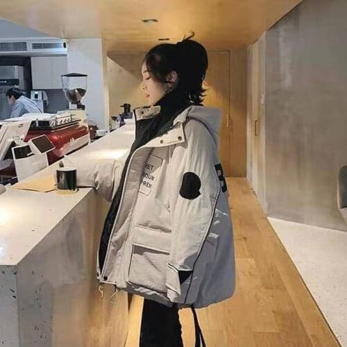 2021 New Work Womens Thickened Short Loose Bread Clothes Students Cotton Padded Winter Jackets And Coats Women Ukraine Parka