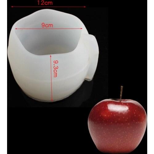 3D DIY Apple Peach Fruit Silicone Mold Fondant Chocolate Mousse Mould Handmade Soap Candle Decoration Mold Baking Accessories