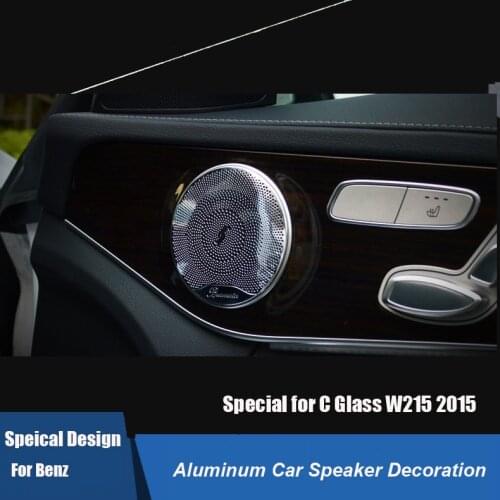 4pcs Aluminum alloy AMG Styling Car Speaker decoration For Mercedes-Benz C Glass C180L C200L C260L 2015