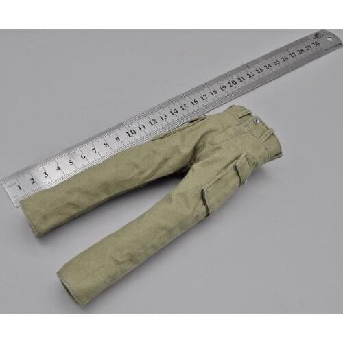 Big Sales 1/6th Casual Green Color Of WWII Pants Trousers For Mostly 12 inch Doll Figures Collection