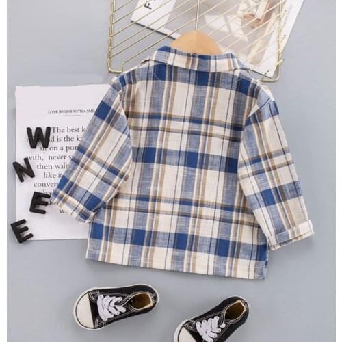 Kids Boys Girls Baby Long Sleeve Button Down Red Plaid Flannel Shirt Plaid Girl Boy