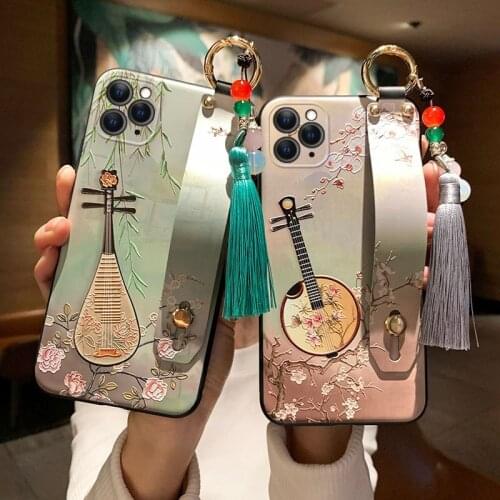 Elegant Phone Case for Huawei P20 P30 P40 Mate 10 20 30Lite Pro Honor 8X 9 10 20 30Pro Soft Back Covers Matte Phone Cases Tassel