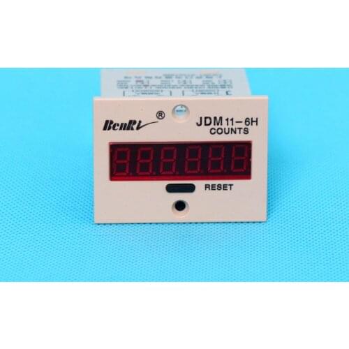 JDM11-6H electronic counter 6 digits Blackout Memory with voltage AC 220V Production Counting