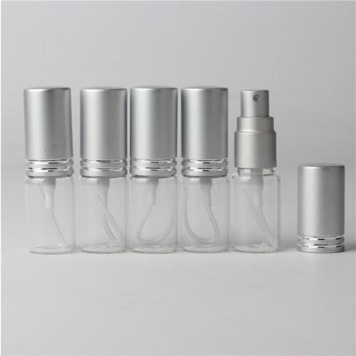 5pcs/lot 5ml 10ML 10 Color Perfume Spray Bottles Sample Spray Bottles Refillable Bottle Translucence Sample Spray Perfume Bottle