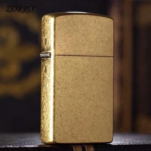 Chinese brand made in China,Zorro long kerosene gasoline oil cigarette lighter classic seal windproof boyfriend husband gift