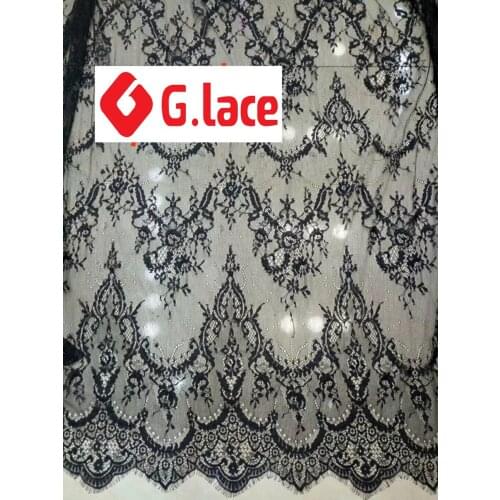 GLACE 3M/Lot Wide1.5m 4style NEW eyelash lace fabric soft comfortable embroidery lace fabric wedding derss accessories TX383
