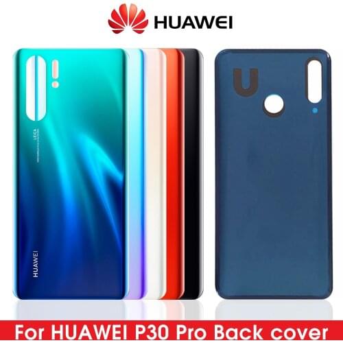 Battery Cover For Huawei P30 Pro Rear Glass Cover Battery Door With Lens Assembly Parts For Huawei P30Pro