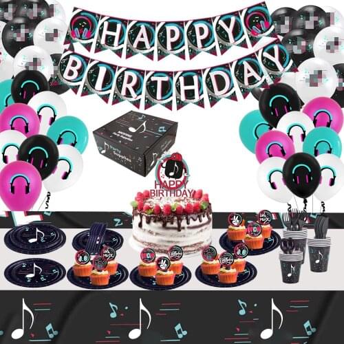 Music Theme Birthday Party Decoration Balloons for Kids Gift Birthday Baby Shower Party Birthday Decorations