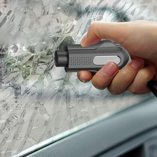 Portable Car Push-Type Safety Hammer Waterproof Car Window Breaker Seat Belt Cutter Emergency Hammer Car Emergency Rescue Tool
