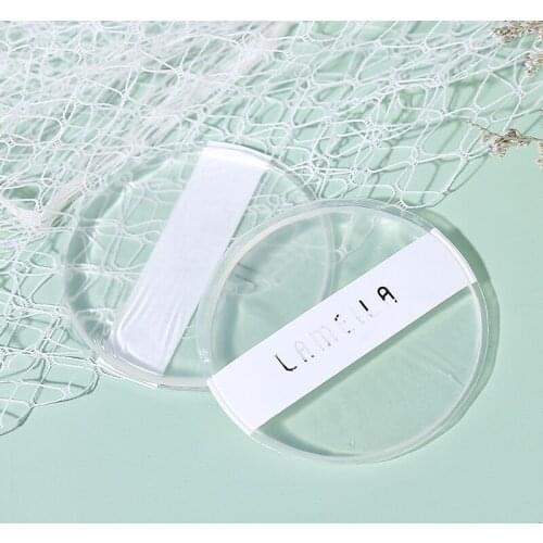 Transparent Jelly Silicone Sponge Make-up Puff Clean Without Powder Hand-inserted Air Cushion BB Cream Face Beauty Female Tools