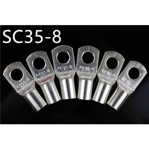 SC 35-8 Bolt Hole Tinned Copper Cable lugs Battery Terminals 35mm wire