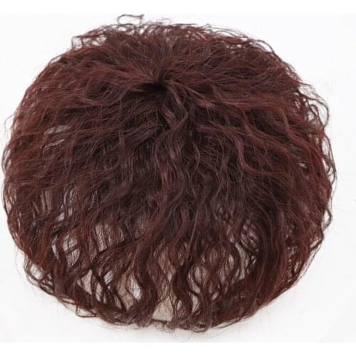Hair Overhead Replacement Patch Wig Female Curly Hair Top Closure Corn Perm Wig Chemical Fiber Synthesis
