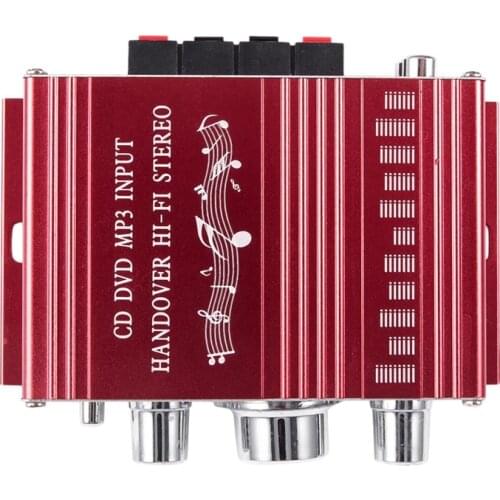 RCA 2CH Hi-Fi Stereo Amplifier Booster MP3 Speaker For Car DVD Mini Moto