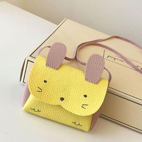 New Fashion Baby Kids Girl Bunny Shoulder Bag Cute Animal Storage Crossbody Messenger Bags Handbag Kids Gifts