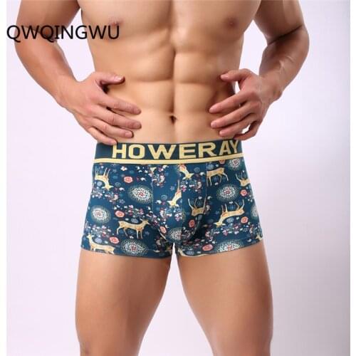 Fashion Underwear Men Boxers Underpants Sexy Print ManS Pants For Men Cuecas Trunk Shorts Man Masculinas Calzoncillos Boxers