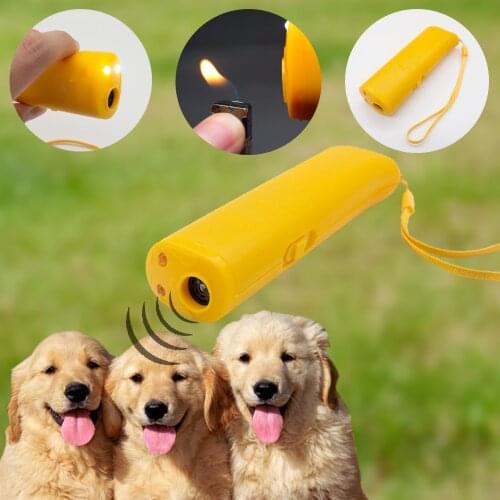 Ultrasonic Dog Repeller Anti Barking Dog Training Device Handheld Stop Bark Deterrent for dogs Without Battery for Dropshipping