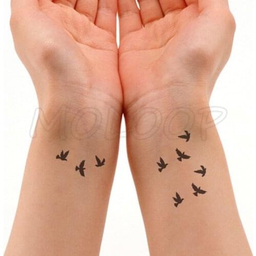 Waterproof Temporary Tattoo Sticker bird animal pattern small Tatoo Stickers Flash Fake Tattoos for girl Men Women kid