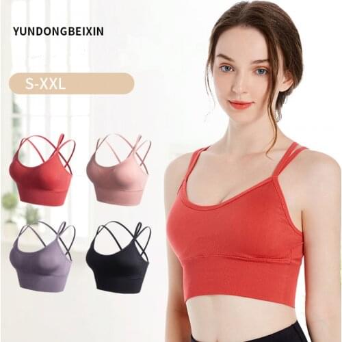 Without Underwire Womens Tube Top Female Underwear Girls Bralette Yoga Bras for Women Gym Sports Top Bra Sutian Feminino 2021