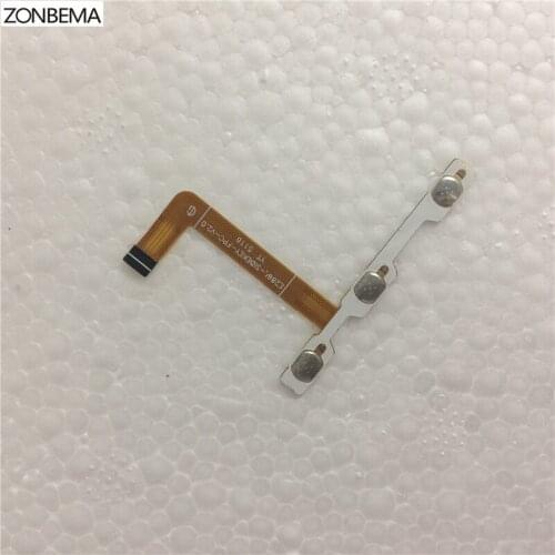 ZONBEMA 10pcs/lot For Asus zenfone 3S Max ZC521TL X00GD Power On Off Switch Volume Flex Cable Ribbon Repair