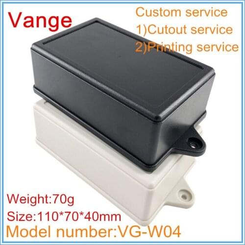 1pcs/lot injection mold made box IP54 ABS plastic wall mounted diy case enclosure for PCB project box 110*70*40mm