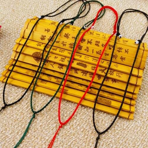 10pcs Hand Knited Necklace silk thread knot cord For Pendant-2 beads