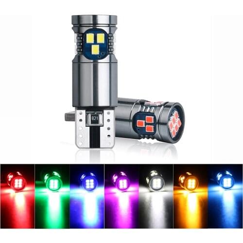 2pcs Car Highbright Led Interior Lights T10 W5W 194 168 2016 SMD Canbus Auto Wedge Clearance Lamps Side Parking Diode Bulbs 12V