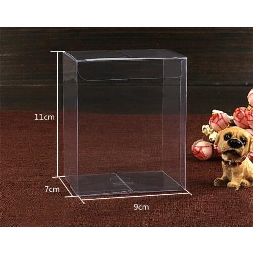 30pcs 7*9*11cm clear plastic pvc box packing boxes for gifts/chocolate/candy/cosmetic/cake/crafts square transparent pvc Box