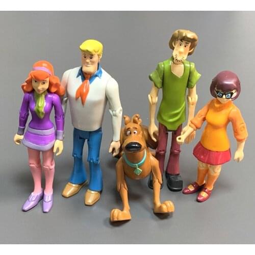 LOT Scooby Mystery Solving Crew Action Figure Set SHAGGY DAPHNE VELMA 5'Scooby Toys Kids Gift