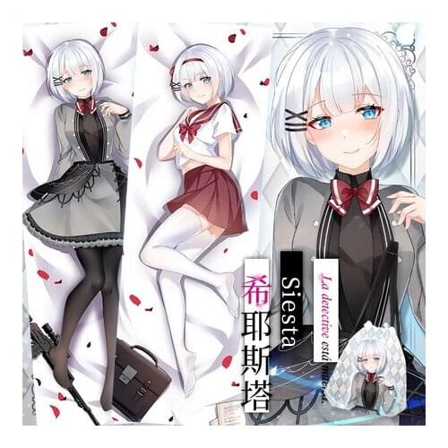 Anime Siesta The Detective is Already Dead Sexy Cosplay Dakimakura Hugging Body Pillow Case Long Cushion Cover Xmas Gifts