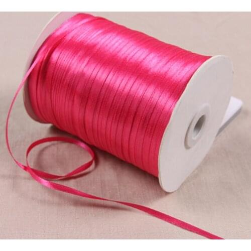 1/8" 3mm Satin Ribbon for packing and bow & Garment Accessories 20y/lot 14