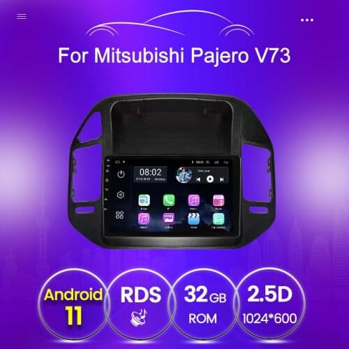 Car Stereo for 2004 2005-2011 Mitsubishi Pajero V73 HD Touch Screen autoradio multimedia Quad-Core 2 din gps Support SWC FM